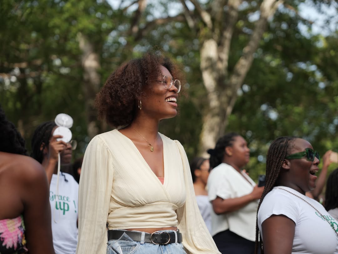 Participants joyeux lors de la première édition de Grace Up